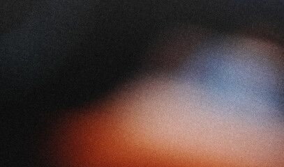 Abstract orange and red colors on a dark black background