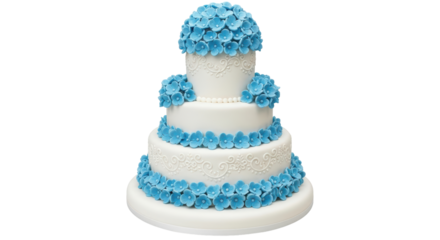 Isolated blue cake