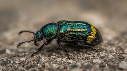 Photographic record of the blister beetle mylabris variabilis from a mountainous habitat.
