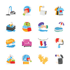 Take a look at this amazing icon of housekeeping in modern style