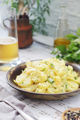 Traditional German dish potato salad