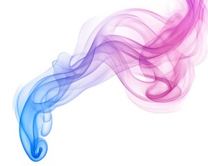 Fototapeta premium Abstract Purple Blue Smoke Swirls Design, Flowing Elegant Smoke Waves Background