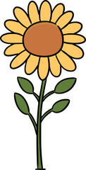 Illustration of sunflower
