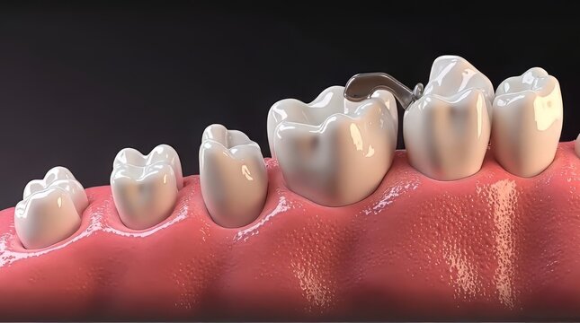 Dental Filling Process on Teeth