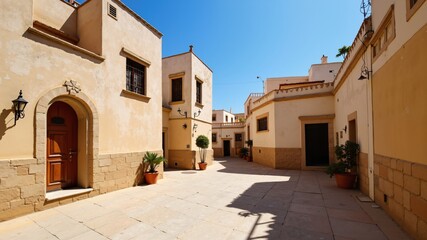 Obraz premium old houses in medina in Sousse, Tunisia 