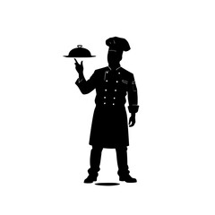 Silhouette of an chef