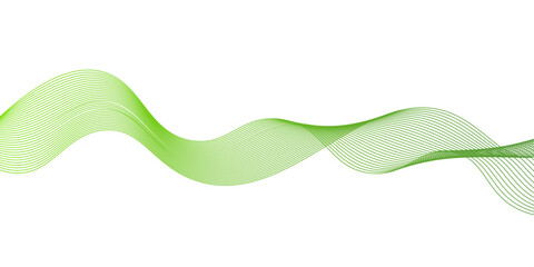 Modern abstract green wave liquid lines background.dots on a whit clean and fresh background,Frequency sound wave lines and technology curve lines,green wave lines frame,