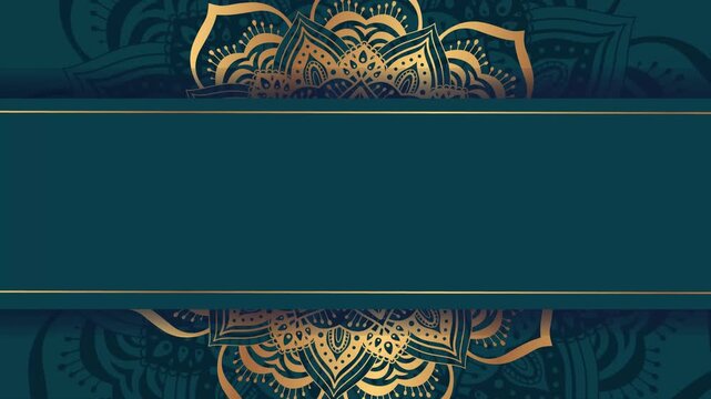 3d ramadan kareem concept with hanging lanterns decoration on green background banner template design with green rectangle blank space