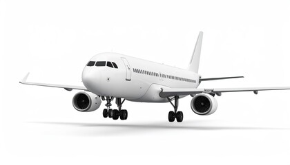 Obraz premium Airplane Isolated on White Background