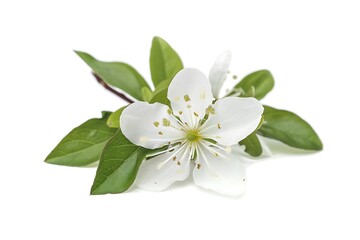 Uva Ursi Flower isolated on white background.close up.