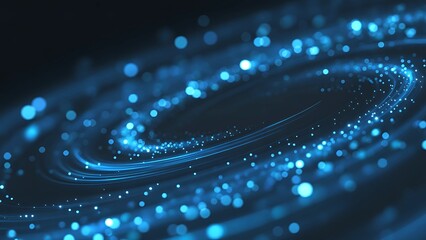 Experience the digital universe with this dynamic blue light spiral, perfect for tech backgrounds, futuristic designs, and modern presentations, a stunning glowing effect