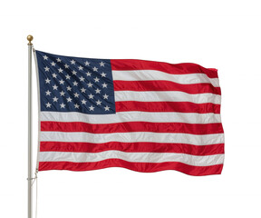 Obraz premium A Vivid Display of American Patriotism, A Crisp High-Resolution Stock Photo of the US Flag in Stunning Detail