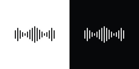 Fototapeta premium Waveform icons pack suitable for web and infographics