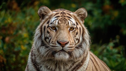 Intimate View of a Tiger in a Nature Safari