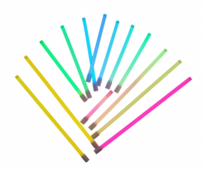 Captivating luminescence, An array of vividly colored glow sticks illuminating the night with a kaleidoscope of radiant hues