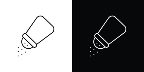 Salt shaker icons pack suitable for web and infographics