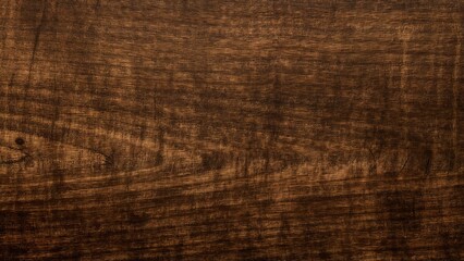 Fototapeta premium Dark brown hardwood surface texture, close-up of wooden sheet, vintage polished wood background