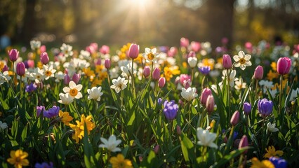 Fototapeta premium Nature's blooms ready for the sunrise