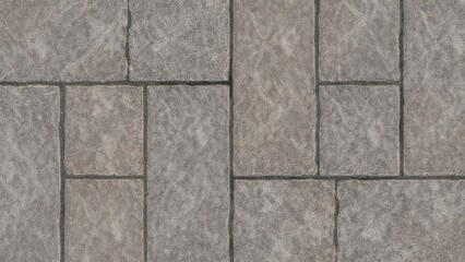 Fototapeta premium Seamless gray stone tile pattern seen from above
