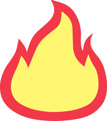 vector illustration of a fire