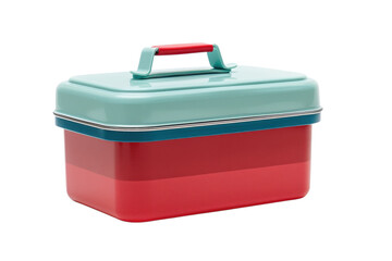 Vintage lunchbox with retro design and vibrant colors for storing meals and snacks
