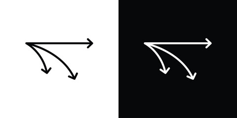Diagram sankey icons pack suitable for web and infographics