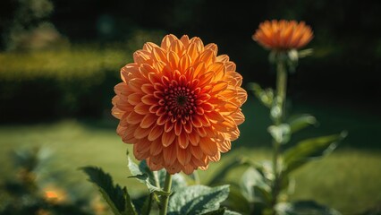 Vibrant Summer Blossom Detailed View in the Backyard
