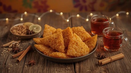 Crispy and Spicy Fried Snack Perfect with Tea