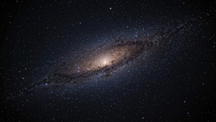 Billions of lightyears distant, stars and galaxies cast their light on a sprawling nebula rich with stars and planets