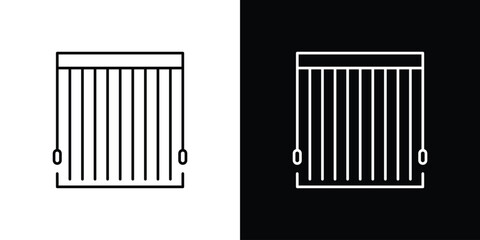 Blinds open icons pack suitable for web and infographics