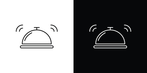 Fototapeta premium Bell concierge icons pack suitable for web and infographics