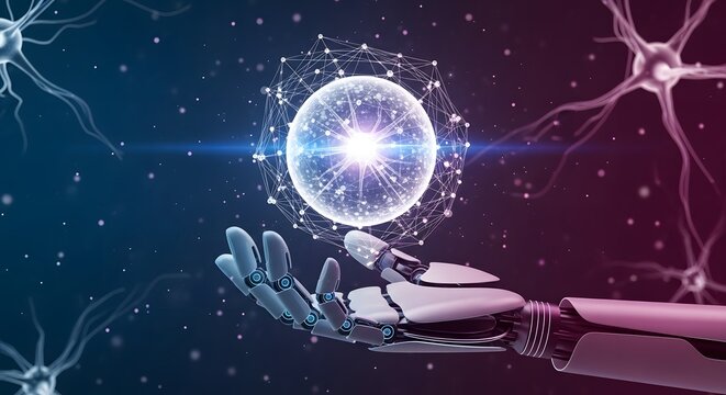 Metaverse Technology concepts. Woman hand holding global network connection. Internet communication, Wireless connection technology. Futuristic technology with polygonal shapes