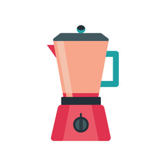Obraz premium Vibrant Blender Illustration Kitchen Appliance for Smoothies and Food Preparation on white background