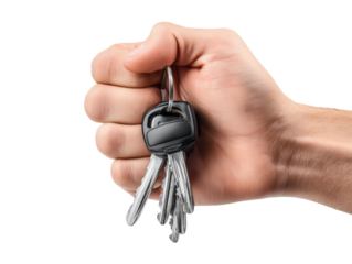 A close-up captures a hand confidently holding a set of keys, signifying new opportunities, ownership, and freedom.