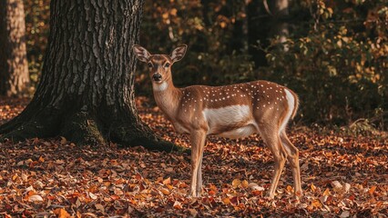 Close-up of a fallow deer (dama dama)