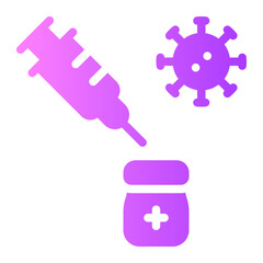 vaccination gradient icon