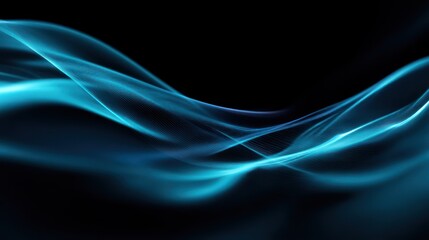 Naklejka premium Abstract turquoise lines background