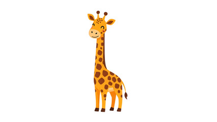Obraz premium Cartoon Giraffe Vector Art Kids’ Room Decor Giraffe 