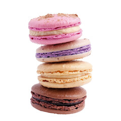 Stacked macarons in pastel colors