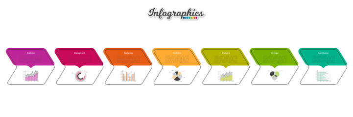 Infographic timeline template can be used for chart, diagram, web design, presentation, advertising, history