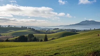 Fototapeta premium Lush rural landscape