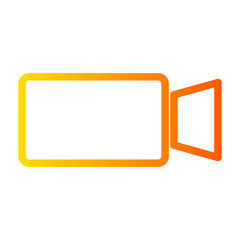 Fototapeta premium video gradient icon