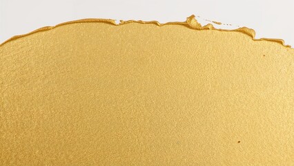 Textured gold acrylic paint over white paper