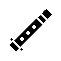 flute glyph icon © Slamet