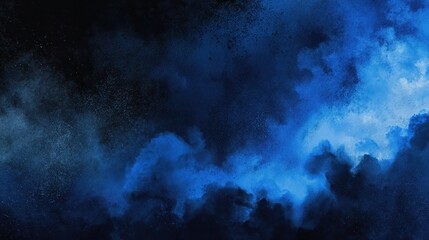 Moody Abstract Background with Deep Blue and Black Colors