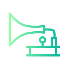 gramophone gradient icon