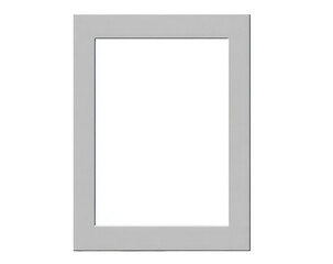 Obraz premium Gray picture frame, blank interior