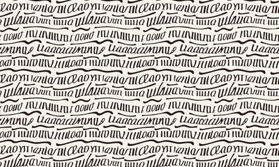 Abstract Ethnic Script Seamless Pattern