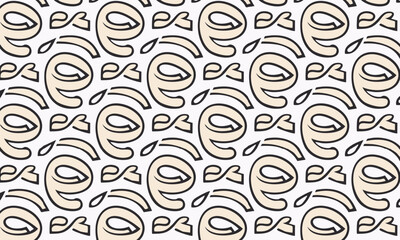 A playful and quirky seamless pattern in a retro pop art style