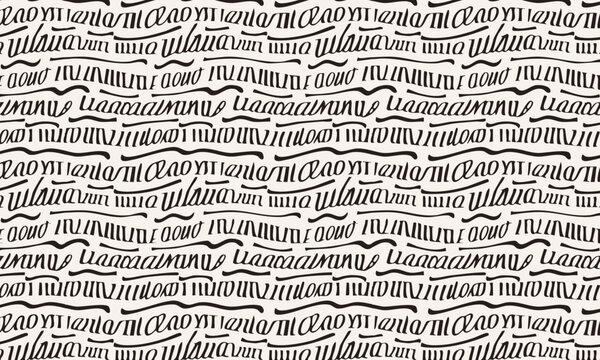 Abstract Ethnic Script Seamless Pattern